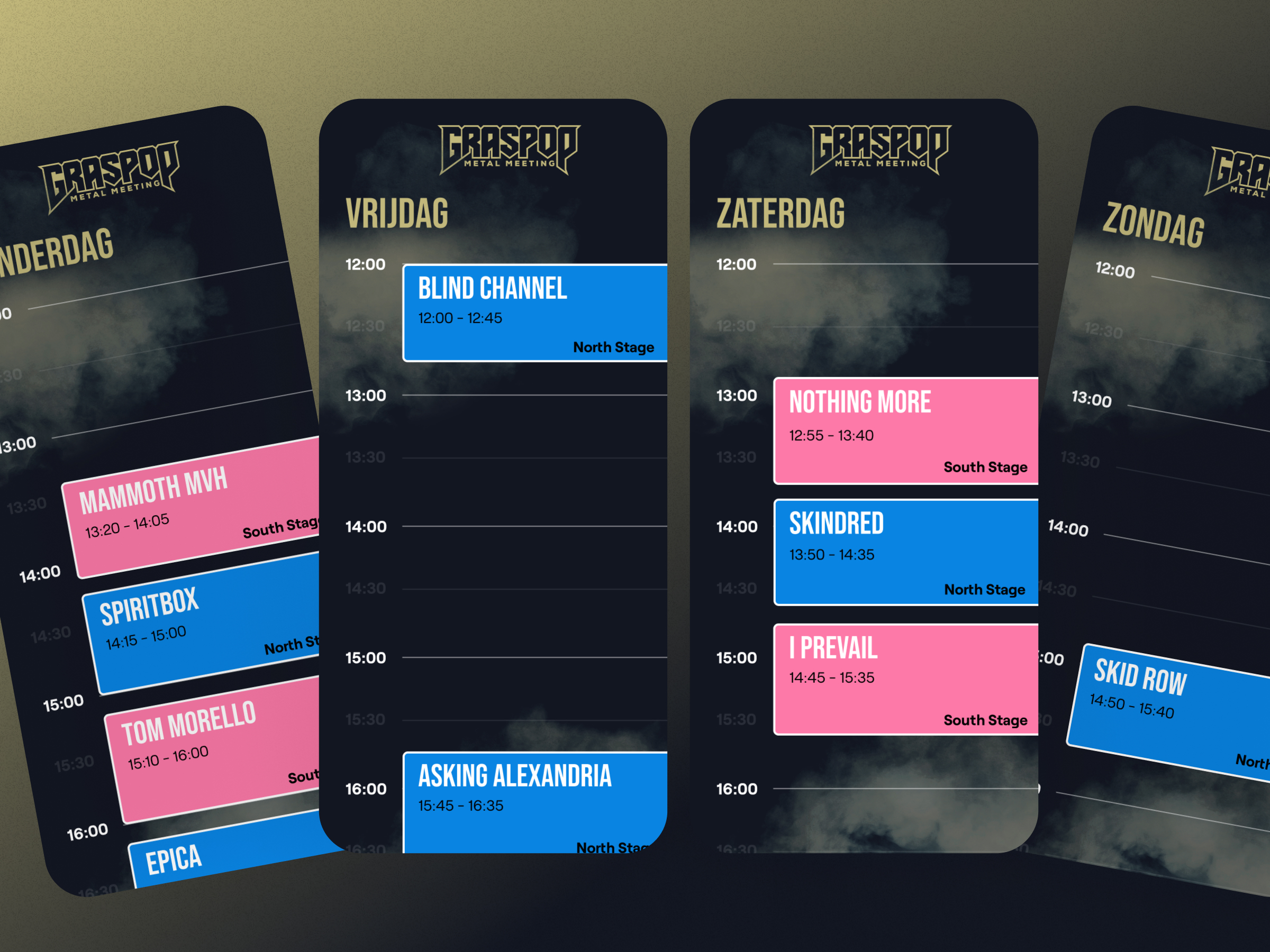 Graspop Timetable